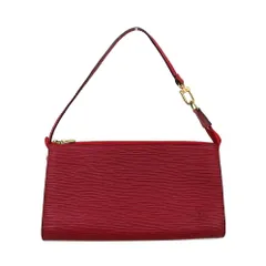 【名古屋】ルイヴィトン ポシェット アクセソワール M52947 エピ レッド ゴールド金具 アクセサリーポーチ ハンドバッグ レディース