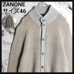 極美品 現行 ザノーネ CHIOTO 48 リネンコットン カーディガン グレー