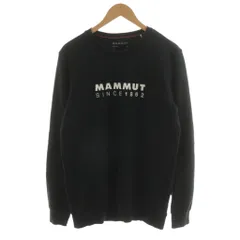 マムート MAMMUT コア ML クルーネック スウェット トレーナー ロゴ プリント L 黒 ブラック 1014-040400 /AN39のサムネイル
