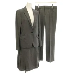 コムサデモード COMME CA DU MODE スーツ 3点セット パンツ タイトスカート ジャケット 9 グレー 00-01GJ03 /☆G ■MU