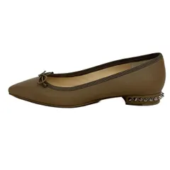 CHRISTIAN LOUBOUTIN(クリスチャンルブタン) パンプス 35 レディース - ベージュ スタッズ レザー