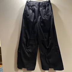 ブランド不明  ワイドレッグパンツ  ブラック  レディースL相当