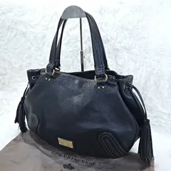 RUE PRINCESSE ルプリンセス 牛革 シボ革 レザー タッセル 肩掛け ショルダーバッグ ハンドバッグ ブラック 3230093e20251208