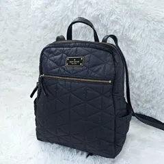 【送料込み 2000円均一】ケイトスペードニューヨーク リュック hilo blake avenue quilted キルト トライアングルステッチ バックパック ブラック 7537145e20251208