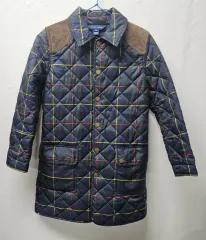 ラルフローレン タタンチェック キルティングコート M 8-10