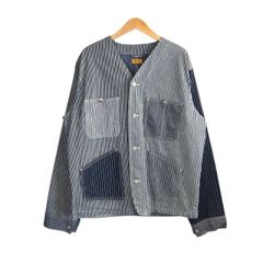 50s OSHKOSHヒッコリー エンジニアジャケット 首振りボタン XL 50s OSHKOSHヒッコリー エンジニアジャケット 首振りボタン XL - メルカリ