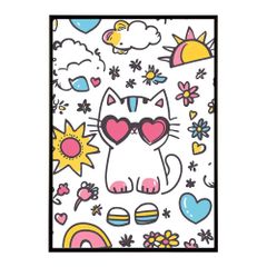 白猫さ〜ん】A5サイズ 額無し 絵画 イラスト 猫 猫絵 白猫 art - メルカリ