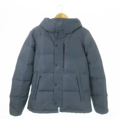 グリーンレーベルリラクシング ユナイテッドアローズ green label relaxing CM BIWATEX フードダウンBZ ダウンジャケット フーディー ダブルジップ 袖リブ L グレー 3225-179-2899 /AO7 ■GY11