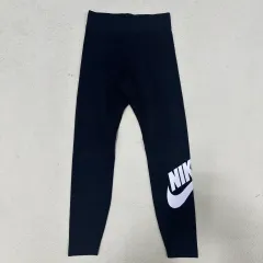 M NIKE ブラック レディース ビックロゴ スポーツ レギンス 1208