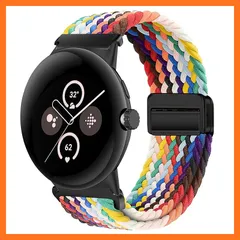 【新品】 [KeeFos] バンド Google Pixel Watch 4 41mm/Pixel Watch 3 41mm/2/1 対応 交換バンド ナイロン 編組 ストラップ 磁気バックル付き マグネット式バックル 替えベルト 通気性 伸縮性 スポーツ 1