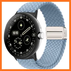 【新品】 [MokaZii] バンド Google Pixel Watch 4/3 (45mm) 対応 磁気式 編み込み 替えベルト 調整が簡単 伸縮性 柔軟 通気 男女兼用 交換バンド Google Pixel Watch 4/3 45mm 用 - スレ 0