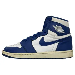 NIKE(ナイキ) AIR JORDAN 1 RETRO HIGH OG STORM BLUE エア ジョーダン 1 レトロ ハイ オリジナル 555088-127 27cm ブルー×ホワイト ハイカット スニーカー