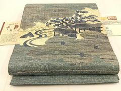小紋反物 絹100％ 徳島玉藍染 - メルカリ