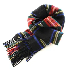 グレンプリンス Glen Prince マフラー ストール フリンジ チェック柄 マルチカラー /MM