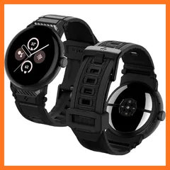 【新品】 [Spigen] Google Pixel Watch 45mm バンド【Pixel Watch 4 / 3 対応】 スポーツ 長さ調整可能 簡単装着 軽量 速乾 カーボンテクスチャー マット仕上げ ラギッド・バンド AMP07600 (マット・ 0
