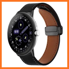 【新品】 [AiMaoo] レザーバンド Google Pixel Watch 4 41mm (2025) 対応 バンド 磁気 バックル付き 高級 PU本革 交換ベルト 装着簡単 替えベルト ビジネススタイル ストラップ コンパチブル Pixel Watc 0