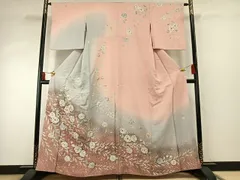 平和屋着物●訪問着　作家物　絞り　辻が花　暈し染め　正絹　逸品　AABE1726fy