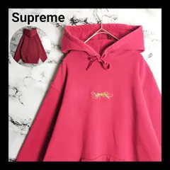 【希少】Supreme シュプリーム パーカー M ボルドー センターロゴ 刺繍 ワインレッド バーガンディ 肉厚 完売 カナダ製