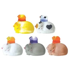 エール 手のり灯 猫 × 全5種セット フルコンプ ガチャガチャ カプセルトイ コンプリート 手のり 光る 灯り あかり ねこ ネコ フィギュア