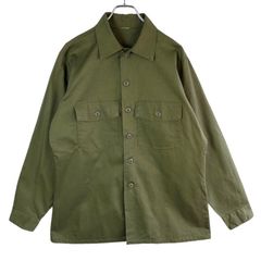 U.S.ARMYミリタリーユーティリティーシャツファーティーグシャツ緑 