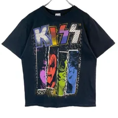 アンビルAnvilキッスKISSハードロックバンドTシャツバンTアーティストT黒ブラック白ホワイト青ブルーピンク大判プリントデカプリントグランジy2kレトログランパコアvintageヴィンテージ51022