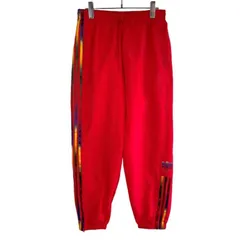 アディダスオリジナルスAdidasoriginalsサイドラインナイロンパンツウィンドブレーカートラックパンツトレフォイルロゴ3本線スリーストライプ裾ジッパー赤レッド青ブルー黄色イエローカラフルアウトドアスポーツストリートvintageヴィンテージ51106