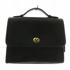 コーチ COACH オールドコーチ ヴィンテージ USA製 0522 237 2WAY ショルダーバッグ ハンドバッグ レザー ターンロック 黒 ブラック /XZ ■GY11