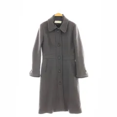 キャシャレル cacharel フリル コート ステンカラー ロング 38 グレー /AT ■OSのサムネイル