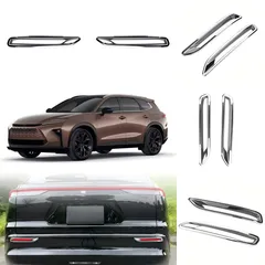 送料無料 トヨタ クラウンエステート / Crown Estate Signia 25年対応 リアフォグランプガーニッシュ 2枚 ABS製 リアバンパー保護 キズ防止 外装ドレスアップ 両面テープ簡単取付 専用設計 高級感アップでリアビューイメージ一新