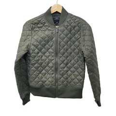 ARMANIEX(アルマーニエクスチェンジ) ブルゾン サイズXS レディース美品  - カーキ 長袖/中綿/ジップアップ/キルティング/秋/冬