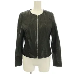アルアバイル allureville レザージャケット ラムレザー 羊革 ブルゾン 1 黒 ブラック /☆Gのサムネイル