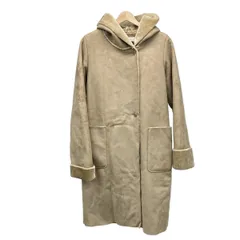 JOURNALSTANDARD(ジャーナルスタンダード) コート サイズS レディース - ベージュ×ライトブラウン 長袖/フェイクムートン/秋/冬