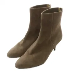 ジミーチュウ JIMMY CHOO イタリア製 ショートブーツ スエード ポインテッドトゥ ヒール 36 23cm 茶色 ブラウン /XZ ■GY19