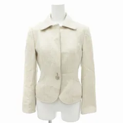 23区 オンワード樫山 美品 ツイードジャケット 長袖 34 S ピンク /IY ■GY39