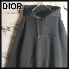 【最高級】Dior CDアイコン 刺繍ロゴ パーカー M 黒 ブラック ディオール オム クリスチャンディオール スウェット ラグジュアリー 完売のサムネイル