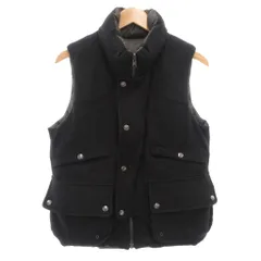 ユニクロ UNIQLO +J 24AW ダウンベスト M リバーシブル ジップアップ 黒 ブラック グレー /AE