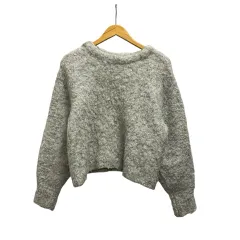 コーエン coen ニット セーター 長袖 クルーネック 無地 ウール混 7630-626-0134 M グレー