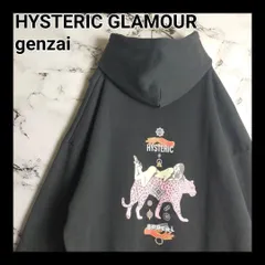 【激レア】ヒステリックグラマー × genzai パーカー M 黒 コラボ 刺繍ロゴ ゲンザイ ヒスガール ストリート 完売 入手困難 プレ値