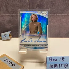 Topps Star Wars Amanda Lawrence As Commander D’Acy 032/250 直筆サインカード Resistance Blue Refractor カード