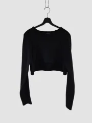 レディース クロップド ニット セーター