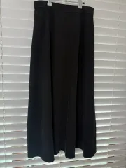 新状態: ブラック コーデュロイ ロング スカート 44-55