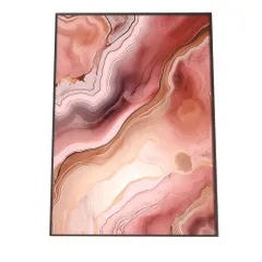 【A4サイズ（約21x30cm）】【lh-poster-1100】アゲートスライス メノウ マーブル 大理石 ポスター フレーム付き   パワーストーン ジュエリー 石 琥珀 カラフル