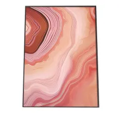 【A2サイズ（約42x59cm）】【lh-poster-1101】アゲートスライス メノウ マーブル 大理石 ポスター フレーム付き   パワーストーン ジュエリー 石 琥珀 カラフル