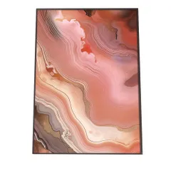 【B4サイズ（約25x36cm）】【lh-poster-1103】アゲートスライス メノウ マーブル 大理石 ポスター フレーム付き   パワーストーン ジュエリー 石 琥珀 カラフル