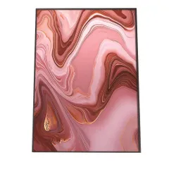 【A4サイズ（約21x30cm）】【lh-poster-1104】アゲートスライス メノウ マーブル 大理石 ポスター フレーム付き   パワーストーン ジュエリー 石 琥珀 カラフル