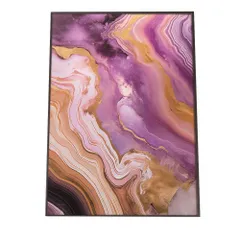 【A3サイズ（約30×42cm）】【lh-poster-1107】アゲートスライス メノウ マーブル 大理石 ポスター フレーム付き   パワーストーン ジュエリー 石 琥珀 カラフル