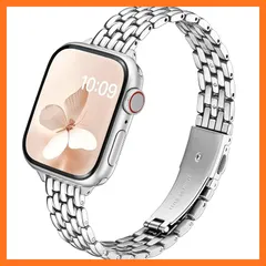 【新品】 [SIBOYL] 超細い個性対応アップルウォッチ バンド 46mm 45mm 44mm 49mm 42mm(Series 3 2 1)、控えめな贅沢、おしゃれあっふウォッチバンド夏涼しい 、優雅で快適なコンパチブルApple Watch ベルトス 0