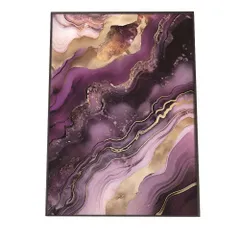 【A4サイズ（約21x30cm）】【lh-poster-1111】アゲートスライス メノウ マーブル 大理石 ポスター フレーム付き   パワーストーン ジュエリー 石 琥珀 カラフル