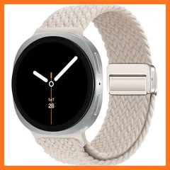 【新品】 ナイロンウォッチバンド Samsung Galaxy Watch 8 Classic 46mm対応 らかい交換用バンドsamsung galaxy ウォッチ 8 40mm 44mmに対応 調節可能なマ グネットマグネット伸縮性 弾性 スポーツウォ 1