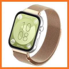 【新品】 [Miomg] 時計バンド Huawei Watch Fit 4 Pro/Fit 4/Fit 3 用 腕時計バンド マグネット式 ステンレス鋼 メッシュバンド メタル腕時計ベルト Huawei Watch Fit 4 Pro/Fit 4/3 対応（ロ